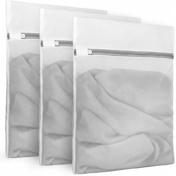 VigorousTrade 3Pcs Durable Fine Mesh Laundry Bags for Delicates