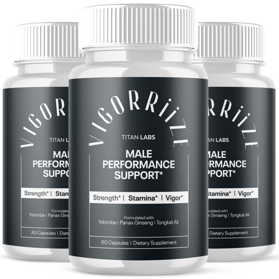 Vigorriize Advanced Formula Natural Supplement Pills for Max Strength Vigor Riize 180 Capsules