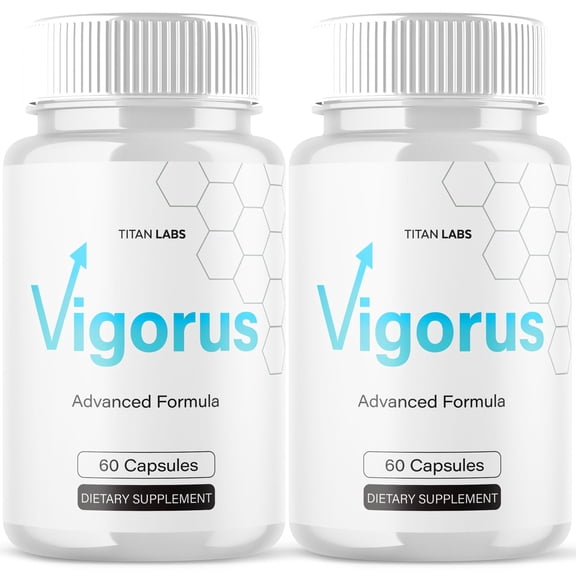 Vigorus Advanced Formula Natural Supplement Pills for Max Strength 120 Capsules