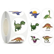 Vigorush Cartoon Dinosaur Children Reward Creative Decoration/Sealing Label Stickers, 500 Counts