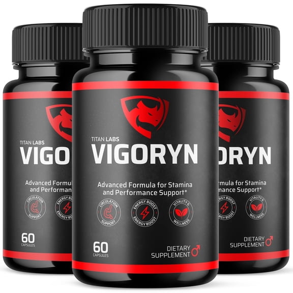 Vigoryn Advanced Formula Natural Supplement Pills for Max Strength 180 Capsules