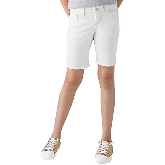 Vigoss Big Girls' The Thompson Bermuda Shorts, White, 6