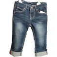 thumbnail image 1 of Vigoss Girl's Adjustable Waistband Cuffed Crop Jean, 6, 1 of 4