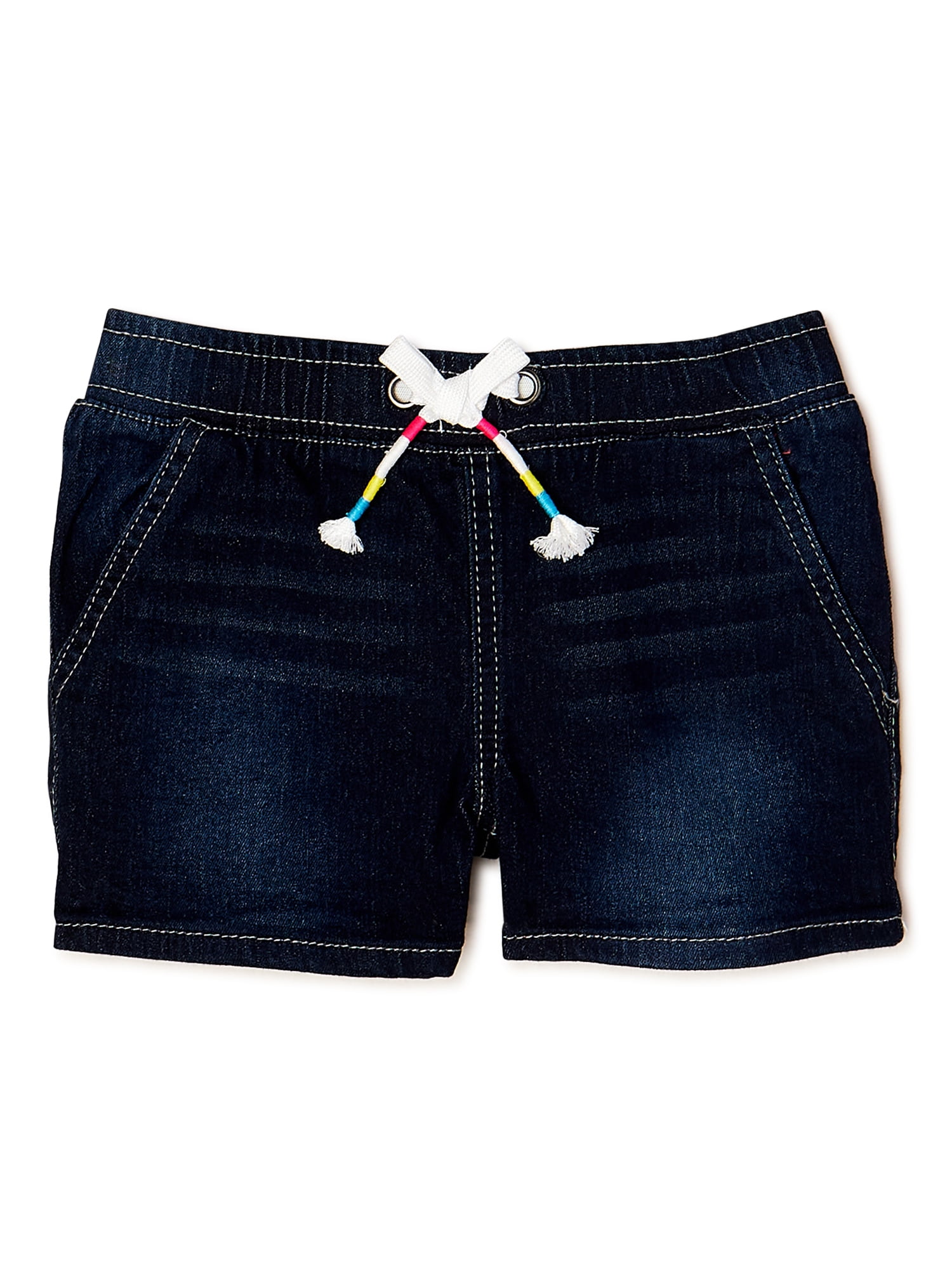Girls pull on denim shorts sales