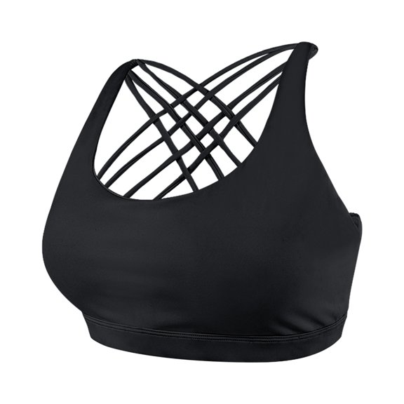 Viikei 2025 Bras Clearance Summer Fall Women's Plus Size Bra Women's Plus Size Ice Silk Cross Beautiful Back Yoga Fitness Sports Bra Underwear Women Vest