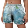 thumbnail image 1 of Viikei 2025 Summer Shorts for Women Plus Size Clearance Women's Lightweight Shorts Casual Print Short Pants Elastic Waist Drawstring Comfy Shorts, 1 of 6