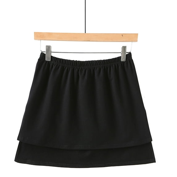 Viikei 2025 Summer Womens Skirts and Dresses Women's Layered Tiered Sheer Stripe Printing Extender Half Slip Plus Size Skirt