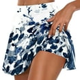 thumbnail image 1 of Viikei Biker Shorts for Women Plus Size Clearance Women's Summer Pleated Tennis Skirts Athletic Stretchy Short Yoga Fake Two Piece Trouser Skirt Shorts, 1 of 5