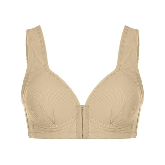 Viikei Bras for Women Sports Bras Wirefree Plus Size Adjustable Extra-Elastic Solid Color Shaping Cup Lingerie