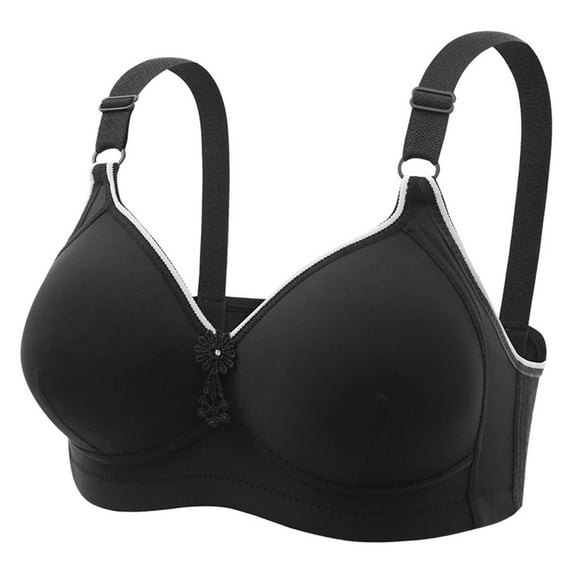 Viikei Bras for Women Sports Bras Wirefree Plus Size Solid Color Comfortable Lingerie