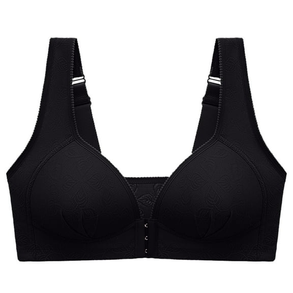 Viikei Bras for Women Sports Bras Wirefree Soild Small Cup Front Buckle Underwear
