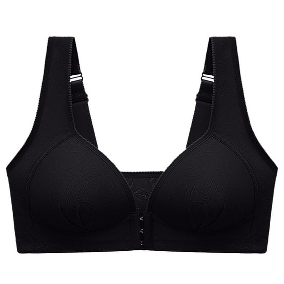 Viikei Bras for Women Sports Bras Wirefree Soild Small Cup Front Buckle Underwear