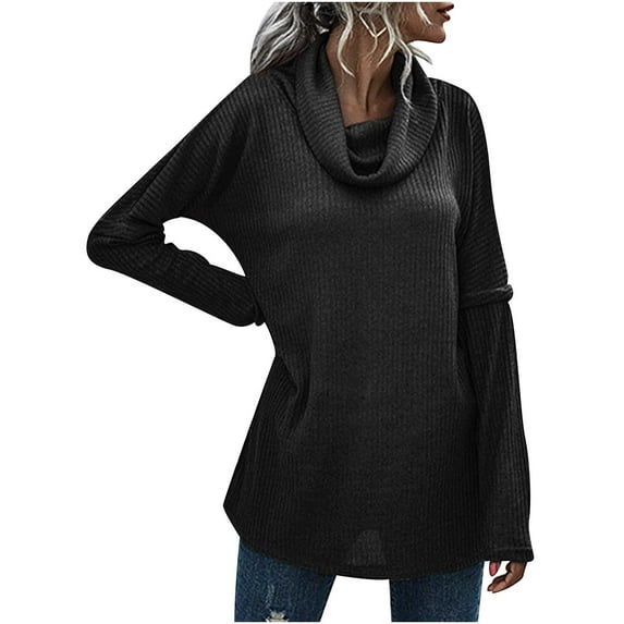 Viikei Cardigan Sweaters for Women Oversized Sweaters for Women Women's Fashion Long Sleeve Solid Color Split Knit Sweater
