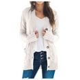 thumbnail image 1 of Viikei Cardigans for Women Plus Sizes Womens Boho Patchwork Cardigan Long Sleeve Open Front Knit Sweaters Coat Pockets, 1 of 8