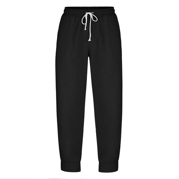 Viikei Cargo Pants for Men Mens Pants Elastic Waist under $5.00 Men's Fashion Casual Pure Color Outdoors Zipper Pocket Casual Pants Sweatpants