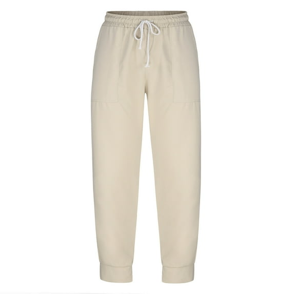 Viikei Cargo Pants for Men Mens Pants Elastic Waist Clearance under $5.00 Men's Fashion Casual Pure Color Outdoors Zipper Pocket Casual Pants Sweatpants
