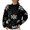 thumbnail image 1 of Viikei Christmas Sweaters for Women Plus Size Women Casual Fashion Pullover Long Sleeve Round-Neck Knitted Sweater Tops, 1 of 2