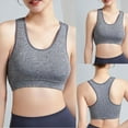 thumbnail image 1 of Viikei Daily Wear Women's Bra with Breathable Panels,Women's Sports Underwear Yoga Wear Running Back Training Shock-proof Vest Breasted Bra Gray XXL, 1 of 4
