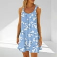 thumbnail image 1 of Viikei Dresses for Women Plus Size Sleeveless Dresses,Fashion Women's Casual Printed Sleeveless Dress Sky Blue XL, 1 of 5