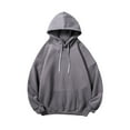 thumbnail image 1 of Viikei Hoodies for Men Sweatshirts for Men Men Casual Hooded Round Neck Long Sleeve Pullover Color Sweatshirts Blouse, 1 of 1