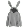thumbnail image 1 of Viikei Hoodies for Women Plus Size Sweatshirt for Women Womens Long Sleeve Rabbit Hoodie Sweatshirt Pullover Tops Blouse, 1 of 3