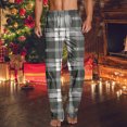 thumbnail image 1 of Viikei Men's Breathable Cotton Sleep Pants,Men's Home Sleepwear Thin Print Straight Leg Pants Men's Casual Pants Gray S, 1 of 5