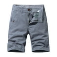 thumbnail image 1 of Viikei Men's Shorts Clearance Mens Shorts Mens Shorts Athletic Plus Size Shorts for Men Fashion Pocket Zipper Buttons Solid Leisure Time Tooling, 1 of 4