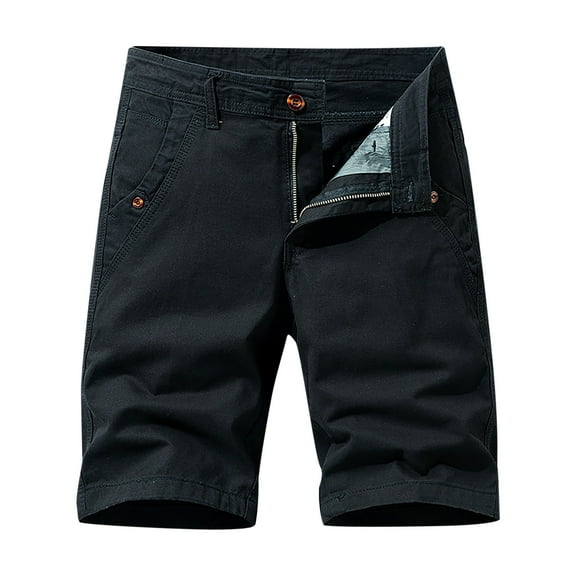 Viikei Men's Shorts Clearance Mens Shorts Mens Shorts Athletic Plus Size Shorts for Men Fashion Pocket Zipper Buttons Solid Leisure Time Tooling