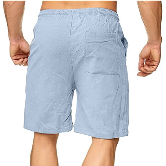 Viikei Men's Shorts Clearance Mens Shorts Mens Shorts Athletic Plus Size Shorts for Men Sports Leisure Cotton Linen Running Training