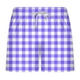 thumbnail image 1 of Viikei Men's Shorts with Drawstring Waist for Comfort,Men Casual Fashion Print Shorts with Pockets Elastic Waist Beach Pants Shorts Purple M, 1 of 3