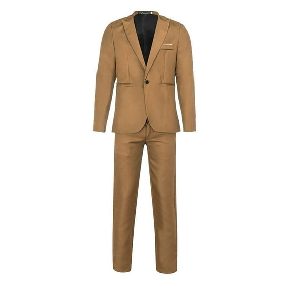 Viikei Mens Clothes on Clearance,Gifts for Men Men's Fashion Suit Jacket + Suit Pants Two-piece Suit