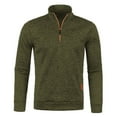 thumbnail image 1 of Viikei Mens Coats Outerwear Winter Mens Winter Coats New Fashion Casual and Winter Men's Long Zipper Sweater Sleeve Thin Velvet Sweater Coat Men, 1 of 3