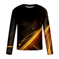 thumbnail image 1 of Viikei Mens Long Sleeve T Shirts Long Sleeve Shirts for Men Men's Loose Round Neck 3d Printing Long-sleeved T-Shirt Top, 1 of 1