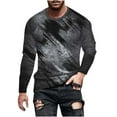 thumbnail image 1 of Viikei Mens Long Sleeve T Shirts Long Sleeve Shirts for Men Men's Loose Round Neck 3d Printing Long-sleeved T-Shirt Top, 1 of 5