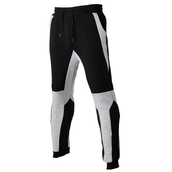 Viikei Mens Pants Clearance under $5.00,Mens Casual Pants Sweatpants,Men's Outdoor Pants Color Matching Casual Sports Pants Bundle Feet Full Length Pants White XL