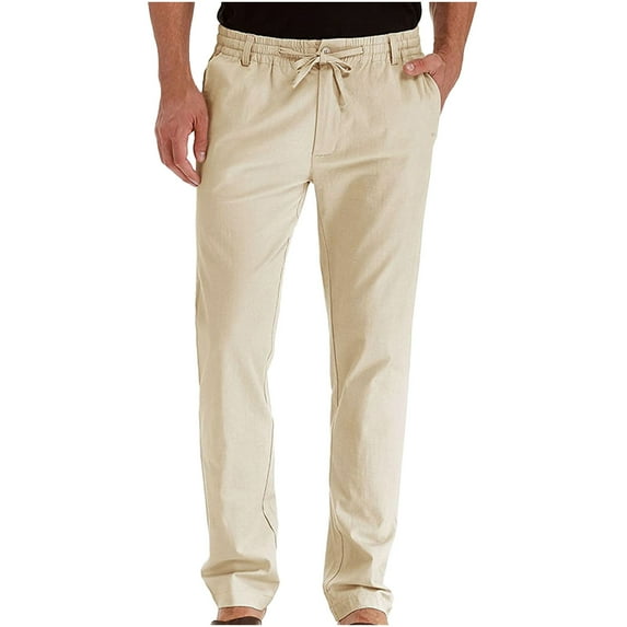 Viikei Mens Pants Clearance Plus Size Pants Men Trousers for Men Dress Pants,Casual Plaid Flat-Front Skinny Business Pencil Long Pants Pocket