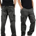 thumbnail image 1 of Viikei Mens Pants Clearance Plus Size Pants Men Trousers for Men Spring Hip-hop Design Sports Fitness Loose Trousers, 1 of 4