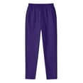 thumbnail image 1 of Viikei Mens Pants Clearance under $5.00,Men's Fashion Drawstring Elastic Waist Solid Color Casual Sweat Length Pants Purple S, 1 of 1