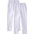 thumbnail image 1 of Viikei Mens Pants Expandable Waist,Sweatpants for Men Open Bottom,Men's Fashion Drawstring Elastic Waist Solid Color Casual Sweat Length Pants 2 PC White S, 1 of 1