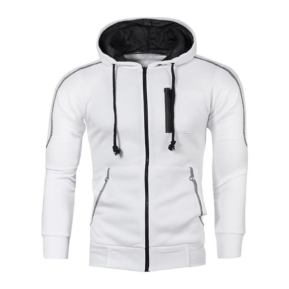 Viikei Mens Plus Size Jackets Clearance Mens Coats Outerwear Winter Mens Hoodies Windproof Ultra-Light Rainproof Windbreaker Zipper Jacket Coat