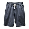thumbnail image 1 of Viikei Mens Shorts Athletic Mens Shorts Cargo Mens Shorts Clearance Clothing under $5 Men's Summer Thin Mid-waist Beach Pants Casual Five-point Sports Shorts Pants, 1 of 1