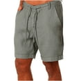 thumbnail image 1 of Viikei Mens Shorts Clearance Plus Size Shorts for Men Cotton Shorts Lanyard Casual Pants Capris Shorts Pants, 1 of 3