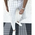 thumbnail image 1 of Viikei Mens Shorts Clearance Plus Size Shorts for Men Fashion Casual Slim Fit Plaid Print Zipper Long Pants Trousers, 1 of 3