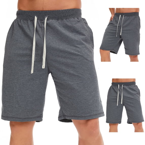 Viikei Mens Shorts Clearance Plus Size Shorts for Men Loose Shorts Summer Casual Drawstring Sweatpants