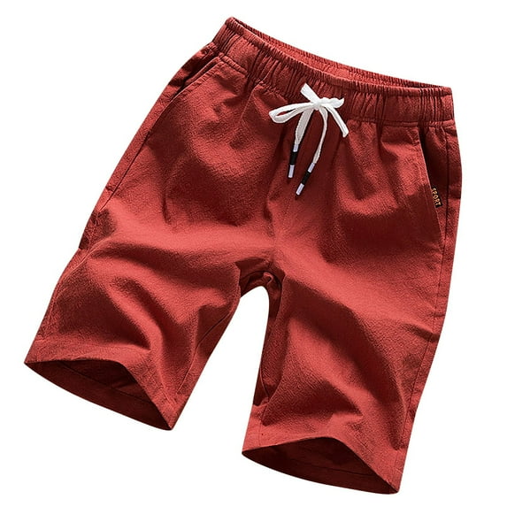 Viikei Mens Shorts Clearance Plus Size Shorts for Men Summer Thin Mid-waist Beach Pants Casual Five-point Sports Shorts Pants