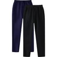 thumbnail image 1 of Viikei Mens Sweatpants with Pockets,Mens Joggers Clearance,Men's Fashion Drawstring Elastic Waist Solid Color Casual Sweat Length Pants 2 PC Navy S, 1 of 1