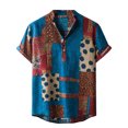 thumbnail image 1 of Viikei Mens T-shirts Under $10 Clearance Short Sleeve Shirts Hawaiian Beach Printed Button down Summer Tops, 1 of 9