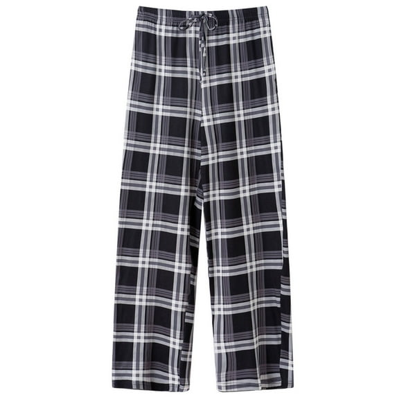 Viikei Pajama Pants for Women Clearance Plus Size Women's Casual Homewear Pants Nightwear Long Plaid Pajamas Trousers