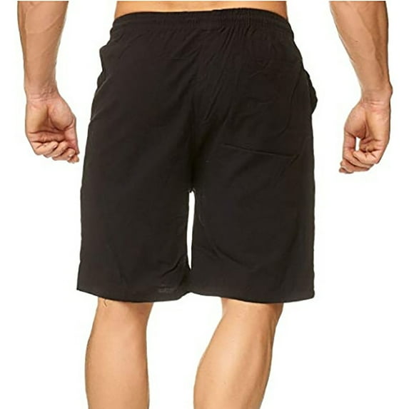 Viikei Plus Size Men's Shorts on Clearance Sports Leisure Cotton Linen Running Training Short Pants