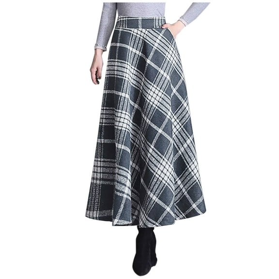 New trending & for spring Viikei Sun Dresses for Women Plus Size,Women Fashion Pocket Long Skirt Sexy Women High Print Fashion Long Skirt